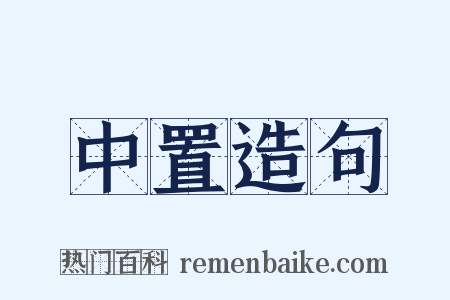中置造句是什么意思的图片